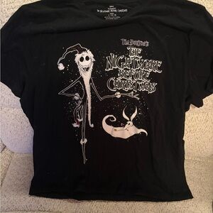 Disney Black Nightmare Before Christmas Women's Tee